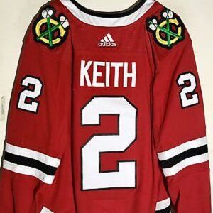 Adidas Red and White Men's Jersey